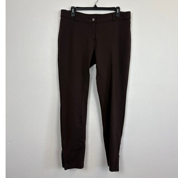 Eileen Fisher Straight Leg Riding Style Brown Pants Medium - Picture 1 of 5